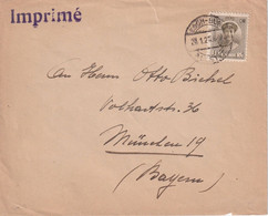 LUXEMBOURG    LETTRE DE ESCH SUR ALZETTE - 1921-27 Charlotte Front Side