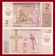 Nagorno-Karabakh, 2 Dram, Saint John Baptising Jesus 2004 UNC - Nagorny Karabach