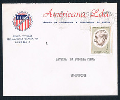 1971 - FDC - Portugal, Alcoentre Prison - Canteen Of Penal Colony - Americana, Lda - FDC