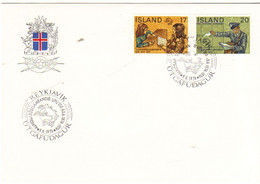 Iceland Island 1974 100 Years Universal Postal Union (UPU)., MI 498-499 FDC  - - Briefe U. Dokumente