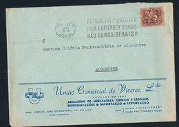 1961 - FDC - Portugal, Lisbon To Alcoentre Prison Colony Penitentiary Canteen - FDC