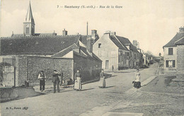 CPA FRANCE 94 " Santeny, Rue De La Gare" - Santeny