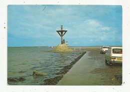 Cp, Automobile , RENAULT 16.... , 85 , ILE DE NOIRMOUTIER ,  Passage Du GOIS à Marée Basse ,voyagée 1979 - Passenger Cars