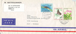 JAPAN - AIR MAIL 1978 > LEONBERG/DE /QF65 - Covers & Documents