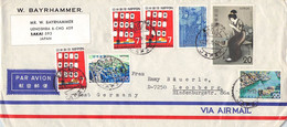 JAPAN - AIR MAIL 1975 > LEONBERG/DE /QF70 - Covers & Documents