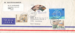 JAPAN - AIR MAIL 1976 > LEONBERG/DE /QF75 - Covers & Documents