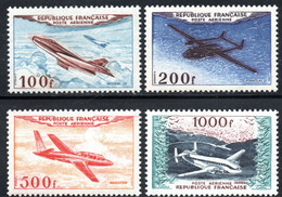 158.FRANCE.1954 AIRPLAINES #30-33,MNH - Altri & Non Classificati