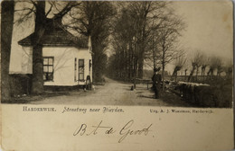 Harderwijk // Straatweg Naar Hierden 1902 Kaart Vlekkig - Harderwijk