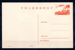 S00 Entier Postal De Chine Tirage De 1984 - Altri