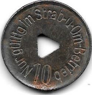 *notgeld  Bochum Strassebahn A.G.  10 Pfennig  21 Mm - Sonstige & Ohne Zuordnung