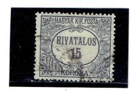 HONGRIE ( Y&T) 1922/24 - N°13  * Type De 1921 *     15k  (obli) - Servizio