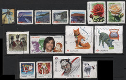 Canada (40) 2007 - 2016. 15 Different Stamps. Used. - Collezioni