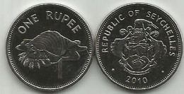 Seychelles 1 Rupee 2010. Km#50a Magnetic ,High Grade - Seychelles