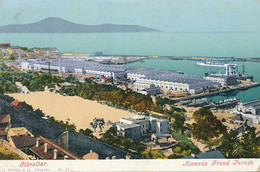 Gibraltar Alameda Grand Parade Edit Ferrary  Purger Munchen . P. Used 1908 Massy Palaiseau Godofe - Gibraltar