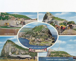 Gibraltar Multiview Card Border Motorcycle Airplane Airport Moto - Gibraltar