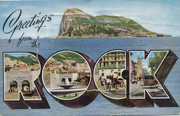 Gibraltar Multiview Card Border Motorcycle Airplane Airport Moto - Gibraltar