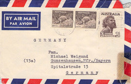 AUSTRALIA - AIRMAIL > GUNZENHAUSEN/DE /QF105 - Cartas & Documentos