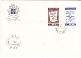 Iceland Island 1976 200 Years Icelandic Postal Service  MI 516-517 FDC - Cartas & Documentos