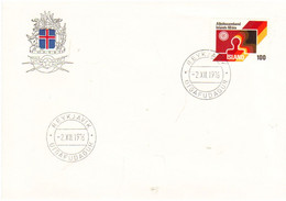 Iceland Island 1976 60 Years Icelandic Federation Of Trade Unions  MI 519 FDC - Briefe U. Dokumente