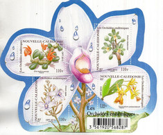 Nouvelle Caledonie.2013. Bf Nouvelles Orchidees Endemiques - Unused Stamps