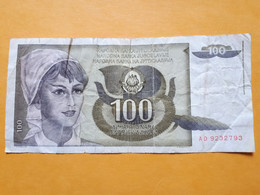 YOUGOSLAVIE 100 DINARA 1991 - Yugoslavia