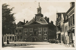 Real Photo Vlaardingen Markt Met Stadhuis  Moto Motorcycle - Vlaardingen