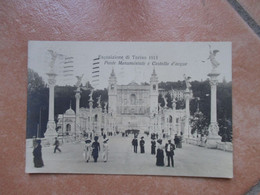 Esposizione 1911 Ponte Monumentale E Castello D'acque ANIMATA  Viaggiata 15.9.1911 - Pontes