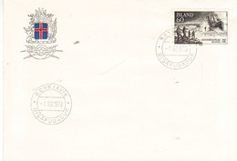 Iceland Island 1978  50 Years Icelandic Lifesaving Society (SVFI), Rescue  English Fishing Cutter "Dhoon", MI 536 FDC - Briefe U. Dokumente