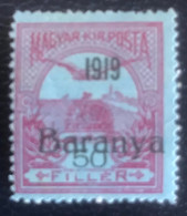 Servië - Baranya - Magyar Posta. - A1/19 - MNH - 1919 - Michel 12 - Stefanuskroon En Turul Met Opdruk - Serbien