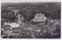 72 - Montfort-le-Gesnois ( Montfort-le-Rotrou)  -  La France Vue Du Ciel.... L'Eglise Et Le Château - Montfort Le Gesnois