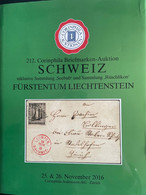 Catalogue Corinphila Auktionen. 212 SCHWEIZ Inklusive Sammlung "Seebub" And Sammlung "Rüschlikon" Fürstentum Liechtenste - Catalogues For Auction Houses