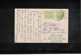 Serbia / Serbien 1919 Beograd Interesting Censored Postcard - Serbia