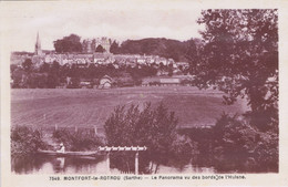 72 - Montfort-le-Gesnois (Montfort-le-Rotrou)  -  Le Panorama Vu Des Bords De L'Huisne - Montfort Le Gesnois