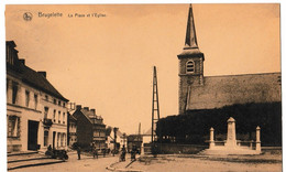 Brugelette - La Place Et L'Eglise - Brugelette