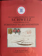 Catalogue Corinphila Auktionen. 216 SCHWEIZ Inklusive Sammlung "Seebub" Fürstentum LIECHTENSTEIN - Catalogues De Maisons De Vente