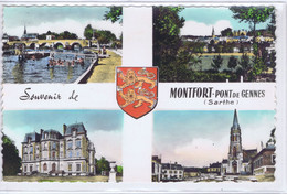 72 - Montfort-le-Gesnois (Montfort-le-Rotrou)  - Souvenir 5 Vues - Montfort Le Gesnois