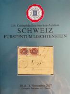 Catalogue Corinphila Auktionen. 218 SCHWEIZ FÜRSTENTUM LIECHTENSTEIN - Catalogues De Maisons De Vente