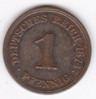 1 Pfennig 1874 E DRESDEN, Wilhelm I, En Cuivre , KM# 1 - 1 Pfennig