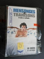 FRANCE/FRANKRIJK   TELECARTE 25 UNITS MENSONGES /AU CINEMA    WITH CHIP    MINT IN WRAPPER   ** 5279** - Prepaid: Mobicartes