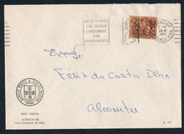 1971 - FDC - Portugal, Vila Franca De Xira To Alcoentre - Pinto & Sotto Bank Mayor - Portugal With Bank Cancel - FDC