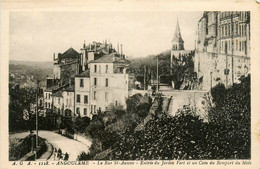 Angoulème * La Rue St Ausone * Entrée Du Jardin Vert Et Un Coin Du Rempart Du Mids - Angouleme