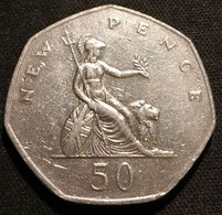 GRANDE BRETAGNE - 50 NEW PENCE 1980 - Elizabeth II - 2e Effigie - KM 913 - Great Britain - 50 Pence