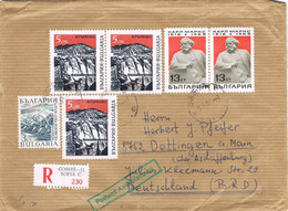 40271. Carta Certificada SOFIA (bulgaria) 1968. Stamp MARX,  Viñeta, Label Philatelie - Lettres & Documents