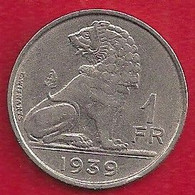 BELGIQUE - 1 FRANC - 1939 - 1 Franc