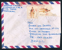 Cover - Portugal, Porto To Brasil - With 2 Cancels Of Porto - FDC