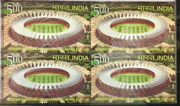 INDIA 2010 MNH STAMP ON JAWAHARLAL NEHIRU STADIUM BLOCK OF FOUR - Other & Unclassified