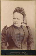 CABINET - Portrait D'une Dame à La Coiffe De Deuil (veuve) Par France à Paris (BP) - Anciennes (Av. 1900)
