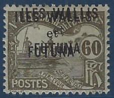 France Wallis & Futuna N°7a (  ) Sans Gomme Double Surcharge TTB Signé Calves - Timbres-taxe