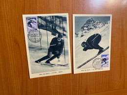 Lot De 2 FDC - Championnats Du Monde De Ski Chamonix 1962 - 1960-1969