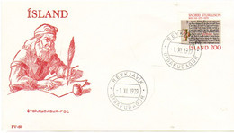 Iceland Island 1979 Snorri Sturluson's 800th Birthday  MI 546 FDC - Covers & Documents